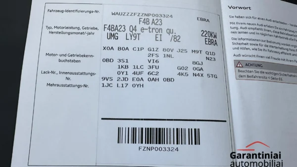 Audi Q4 50 E-Tron 220 kW Quattro 2021 m. 44