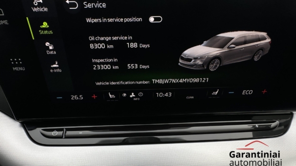 Skoda Octavia 1.4 Plug-in Hybrid 2021 m. 16