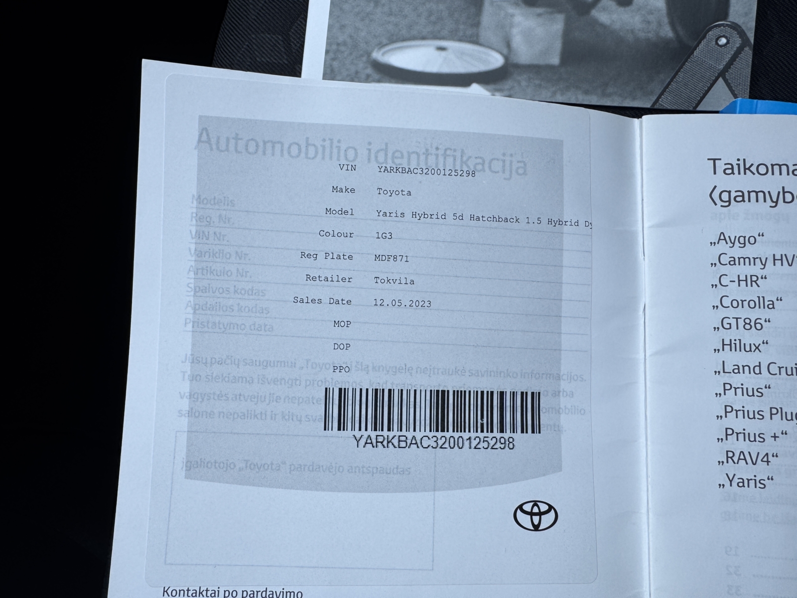 Toyota Yaris 1.5 Hybrid Active 2023 m. - Image 23