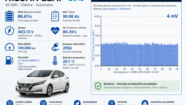 Nissan Leaf Acenta 40 kWh 2018 m. 3