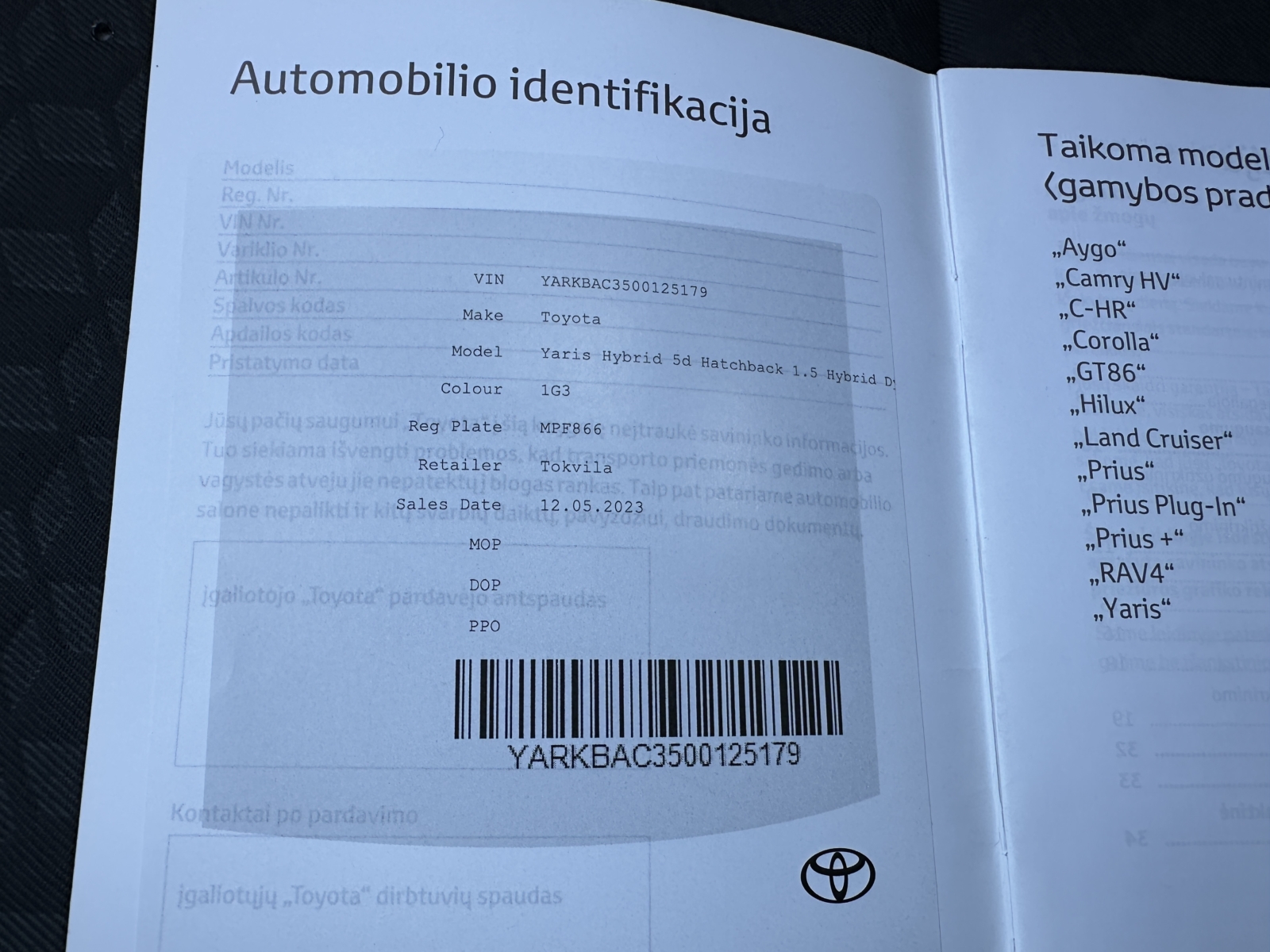 Toyota Yaris 1.5 Hybrid Active 2023 m. 29