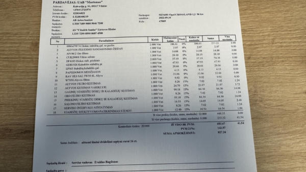 Opel Crossland 1.2 Innovation Plius AT 2022 m. 30