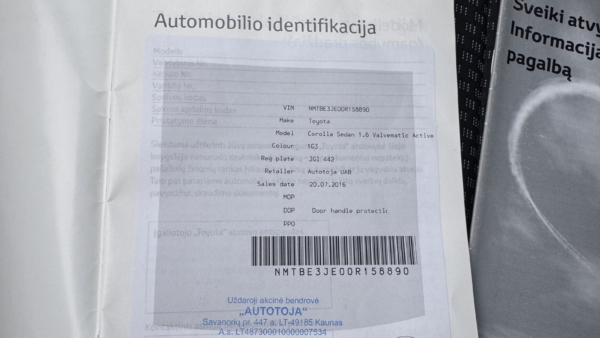Toyota Corolla 1.6 Active 2016 m. 25