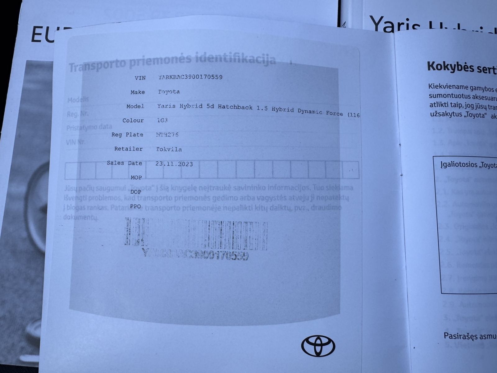 Toyota Yaris 1.5 Hybrid Active Plius 2023 m. 29