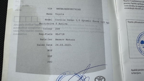 Toyota Corolla 1.5 Active 2023 m. 25