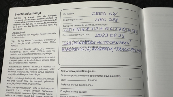 Kia Cee’d 1.0 LX Plus 2023 m. Atnaujintas modelis 27