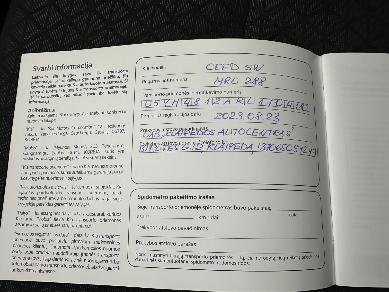 Kia Cee’d 1.0 LX Plus 2023 m. Atnaujintas modelis 27