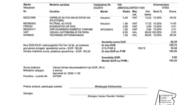 Mitsubishi Eclipse Cross 2,4 PHEV 4WD 2024 m. Įkraunamas hibridas 33