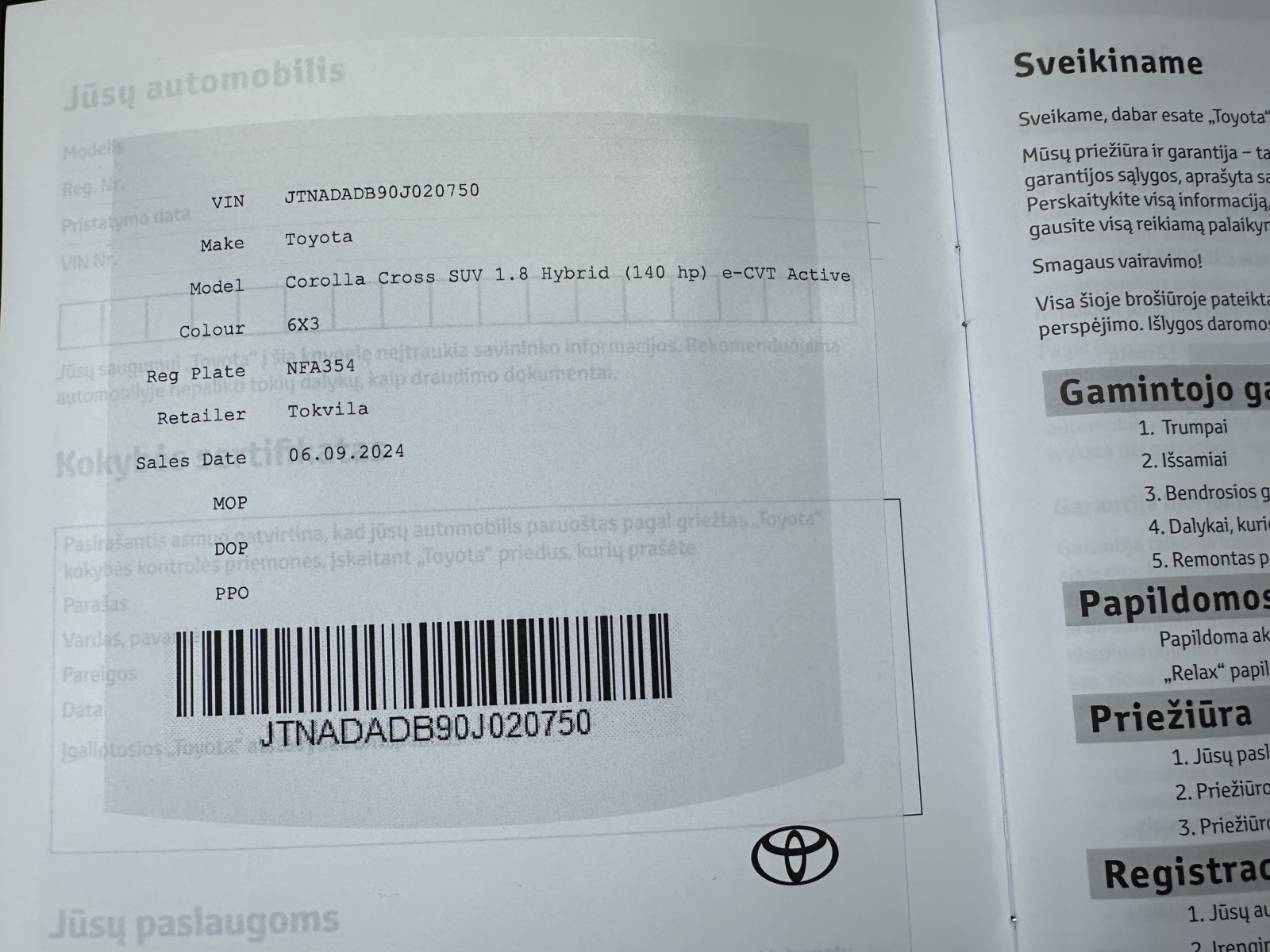 Toyota Corolla Cross 1.8 Active 2024 m. 14